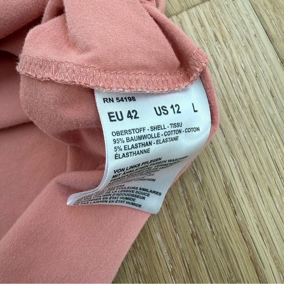 Bogner peach lace up athletic polo in pink size Large - Picture 7 of 9